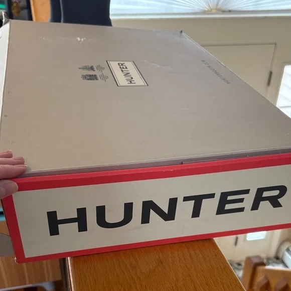 Hunter Black Tall Gloss Rain Boots - Picture 2 of 2